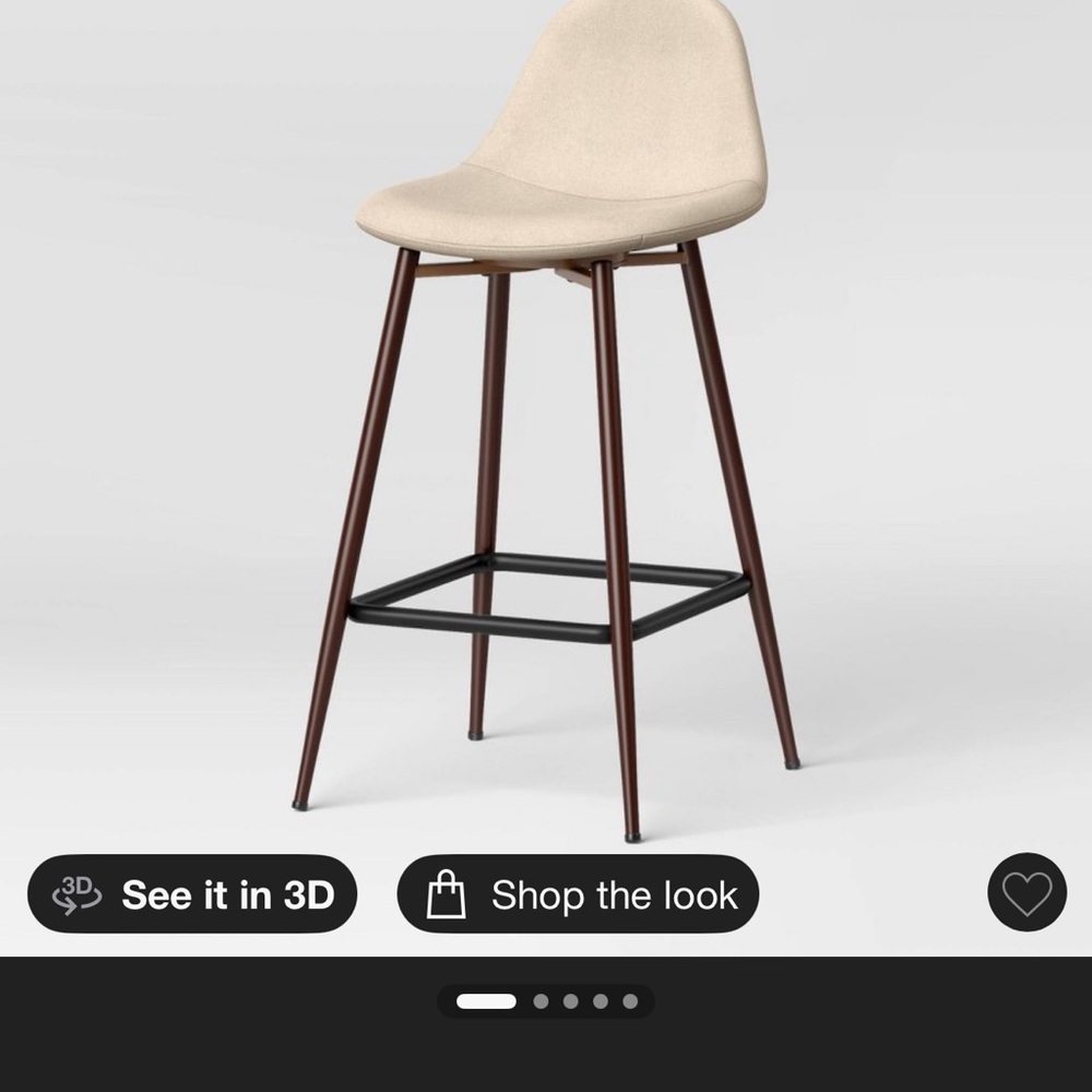 Modern Cream Bar Stool